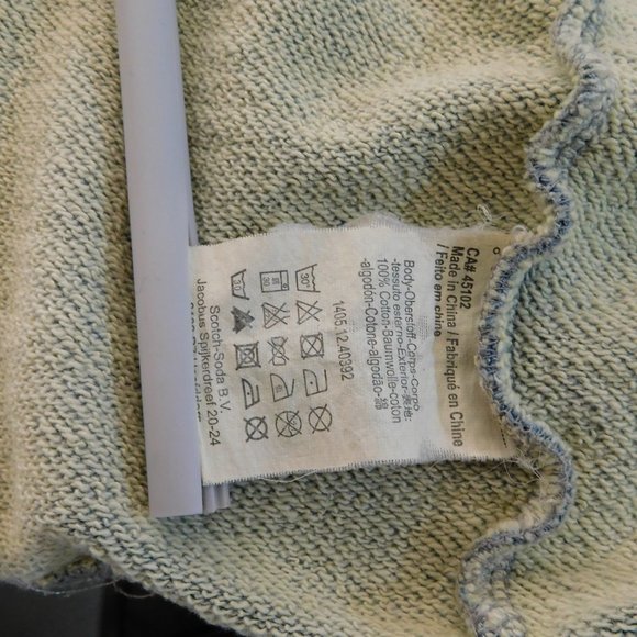 Light Blue Acid Wash/Fade Hoodie - Picture 5 of 5